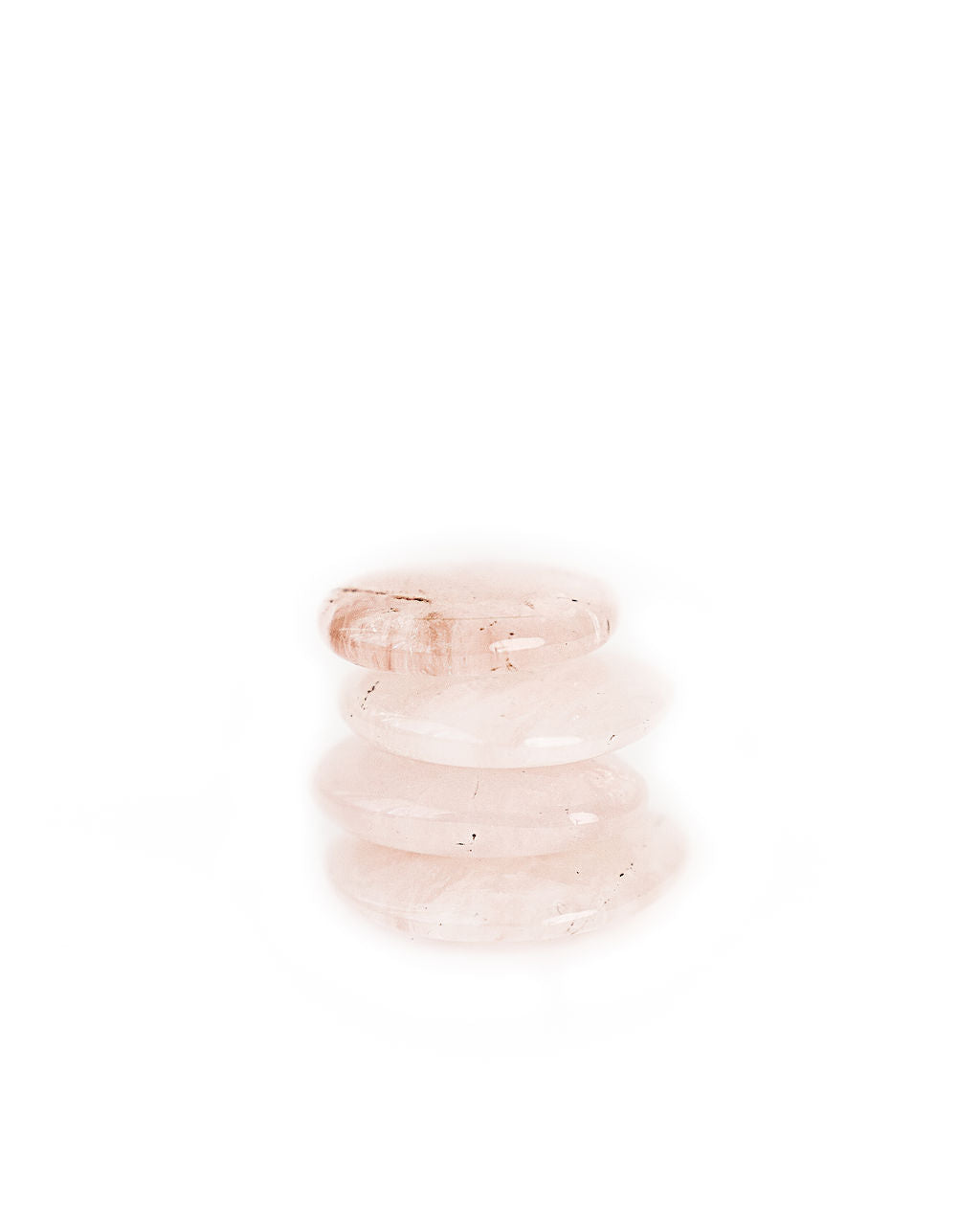 Rose Quartz Crystal Palm Stone
