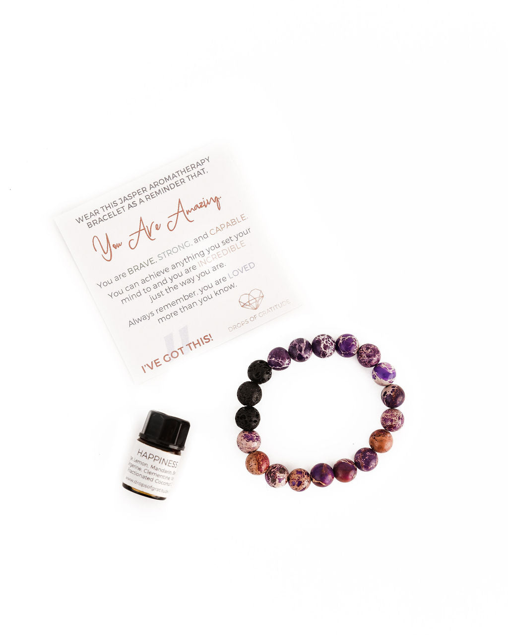 Aromatherapy Bracelet & Oil for KIDS - Happiness