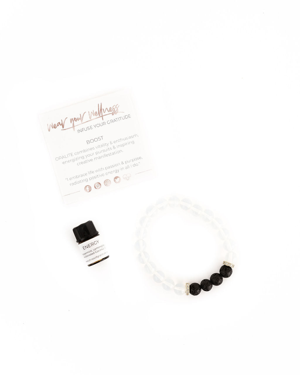 Aromatherapy Bracelet & Oil - Boost