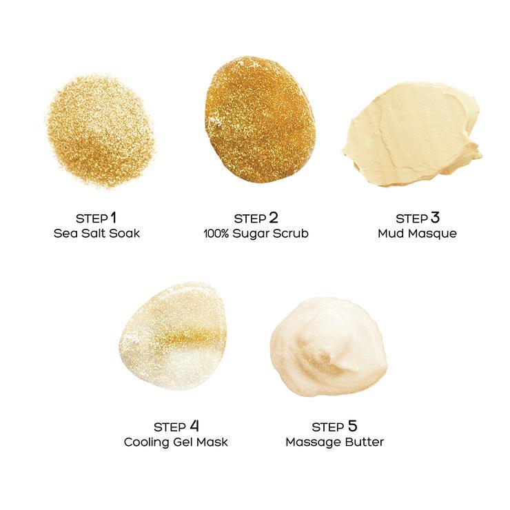 Pedicure In A Box - Gold Shimmer (5 step)