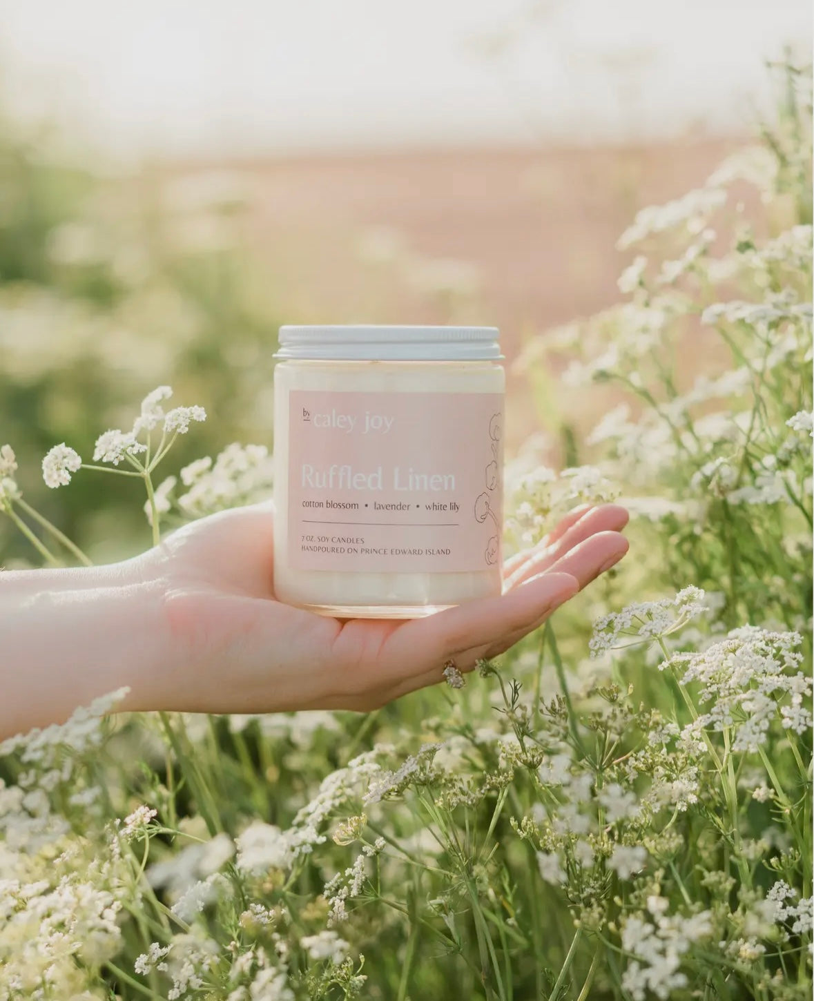 Soy Wax Candle - Ruffled Linen