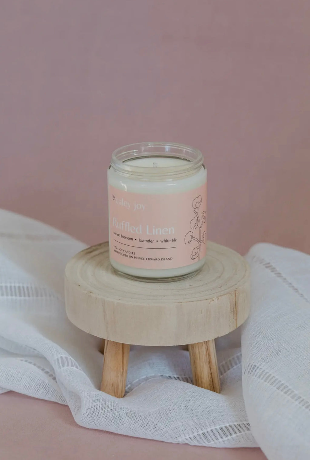 Soy Wax Candle - Ruffled Linen