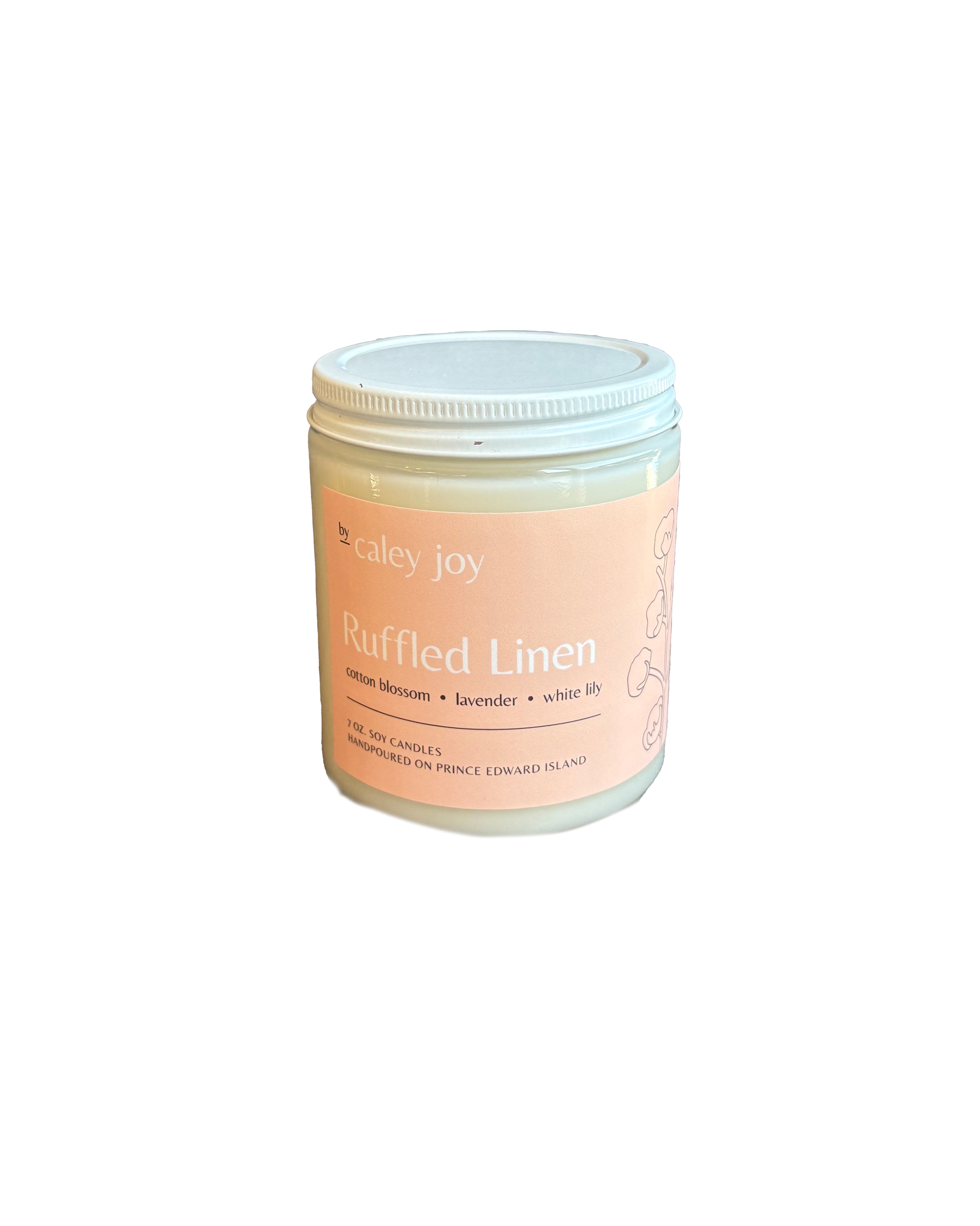 Soy Wax Candle - Ruffled Linen